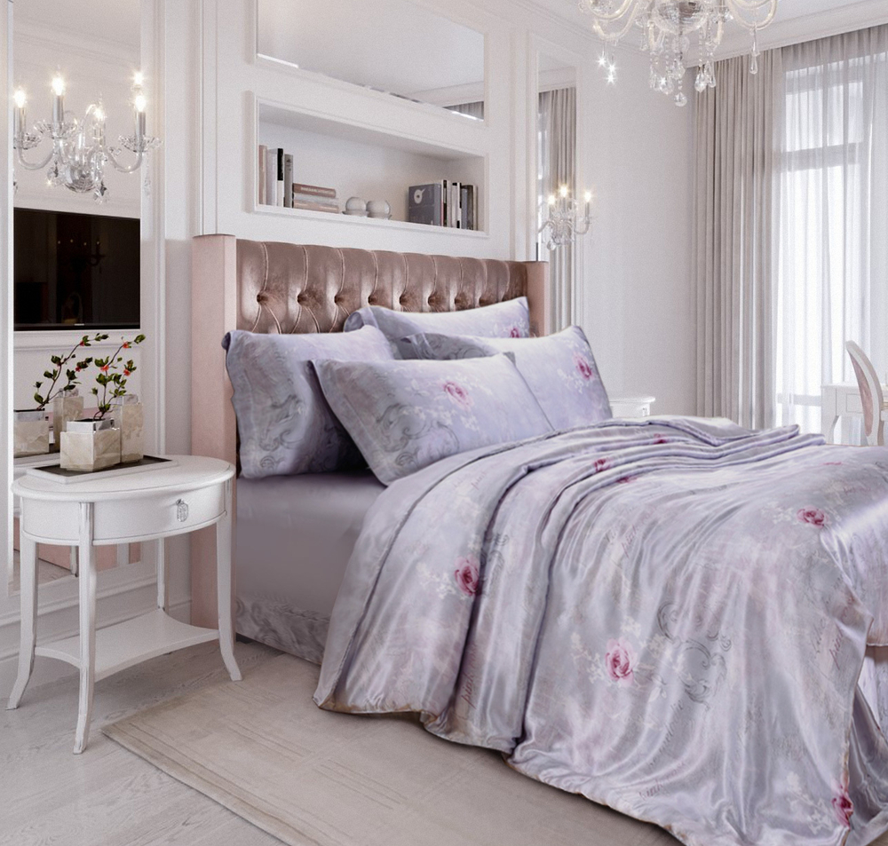 Постельное белье 2 спальное евро Luxe Dream Адель