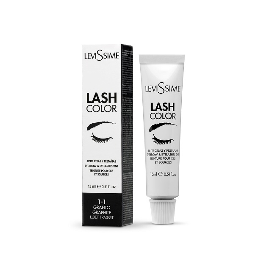Краска для бровей и ресниц Графит Levissime Lash Color 15мл