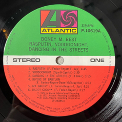 Винтажная виниловая пластинка LP Boney M Best Rasputin, Voodoonight, Dancing In The Streets (Japan 1979) (No Obi) P-10619A