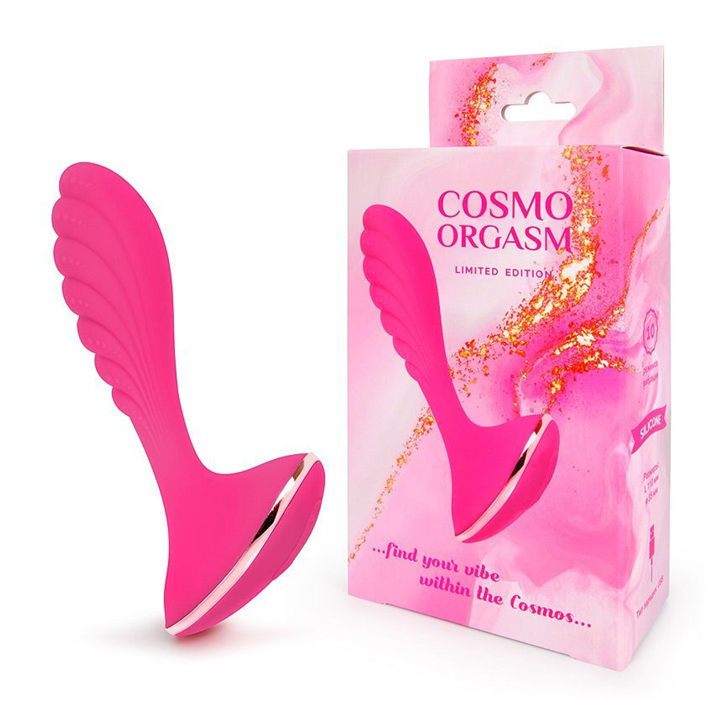 Вибратор для точки G Cosmo Orgasm, рельефный, 16 см
