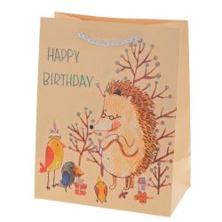 GAEM Пакет подарочный (бумага 210г/м2, блок 12шт), L18 W10 H23 см, 4в.