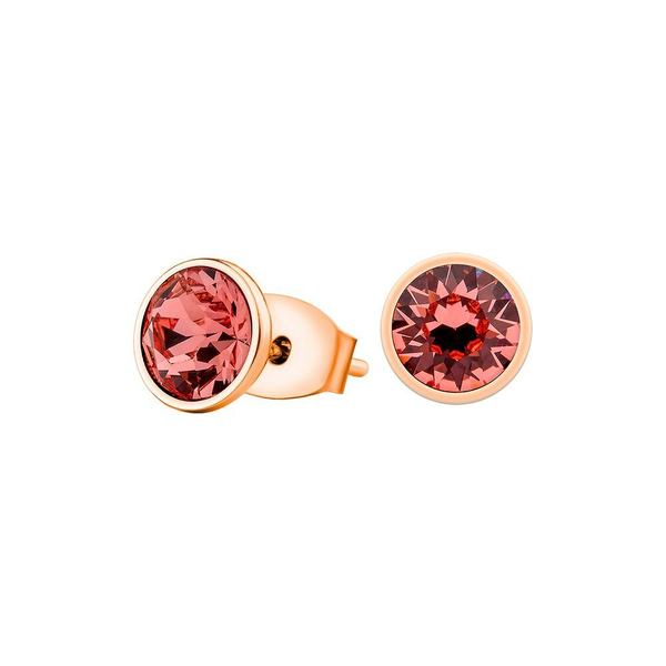 Серьги-пусеты Fiore Luna Rose Peach SWE298 RP RG
