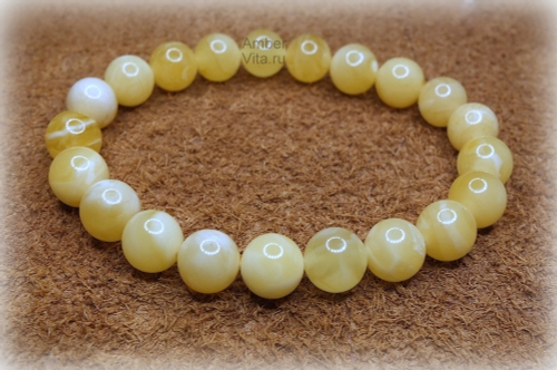 Браслет шар пейзажный 10 мм