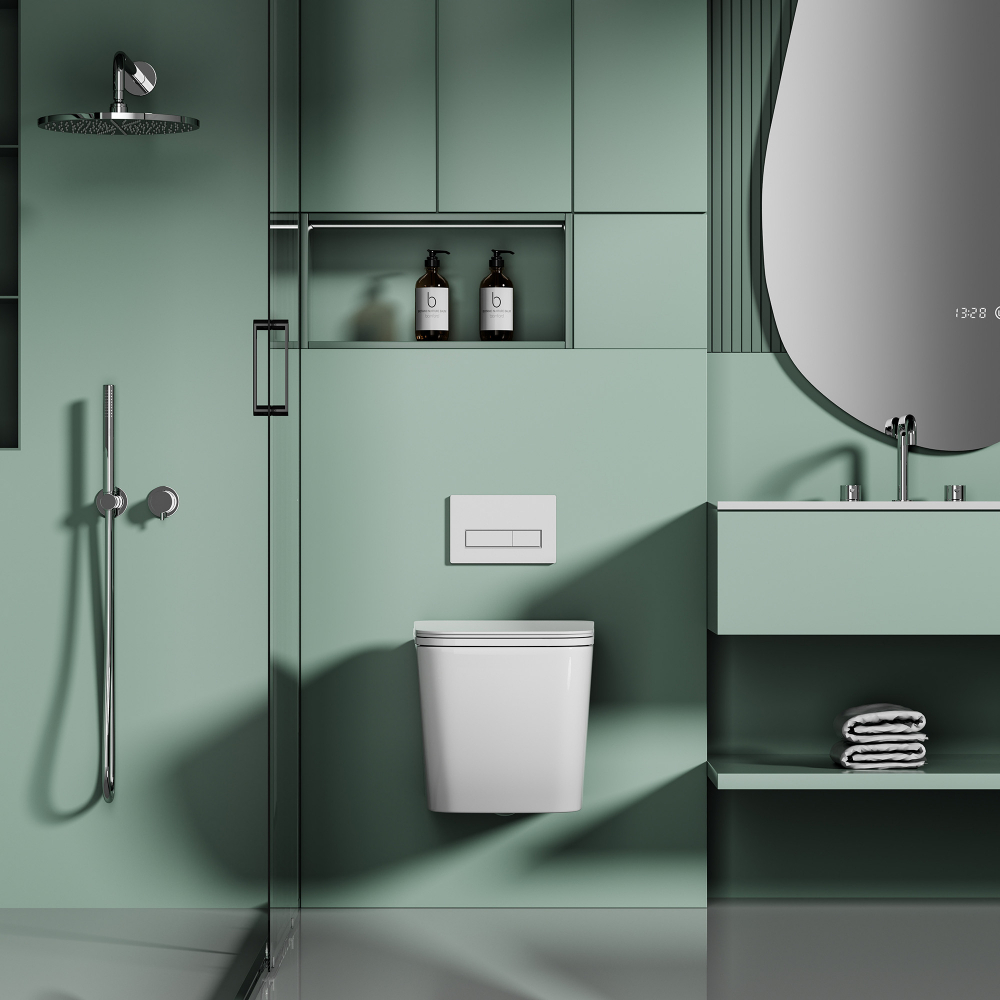 Унитаз ABBER Ultra AC1303 подвесной белый с ультратонким ободком