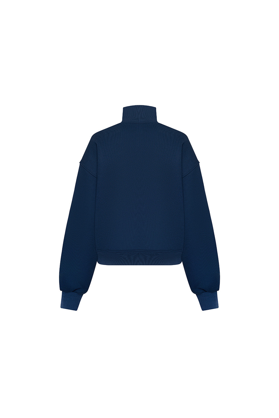 Свитшот на короткой молнии с принтом Тёмно-синий