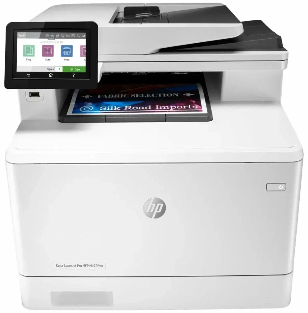 МФУ лазерное HP Color LaserJet Pro MFP M479fnw, цветн., A4, белый