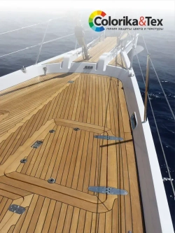 Лак для дерева яхтный алкидно-уретановый Colorika&Tex, для наружных и внутренних работ, глянцевый, 2.7 л.