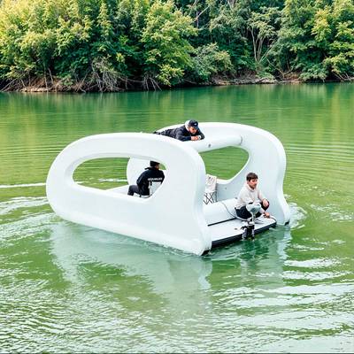 Надувной эко-катер, электро-лодка BatutMaster WaterRelax, дальность до 185 км