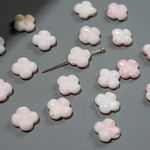 Клеверы из раковины розовой королевской ракушки, 10мм