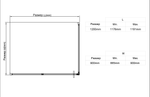 Душевой уголок Слим 8мм (Slim 8mm) Vincea VSR-4SLP9012CLG, 1200*900, брашированное золото, стекло прозрачное