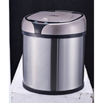 Ведро для мусора сенсорное, круглое, нерж, внутр ведро, Foodatlas JAH-9110, 6 л