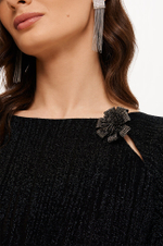 23372 Блузка женская (черный)