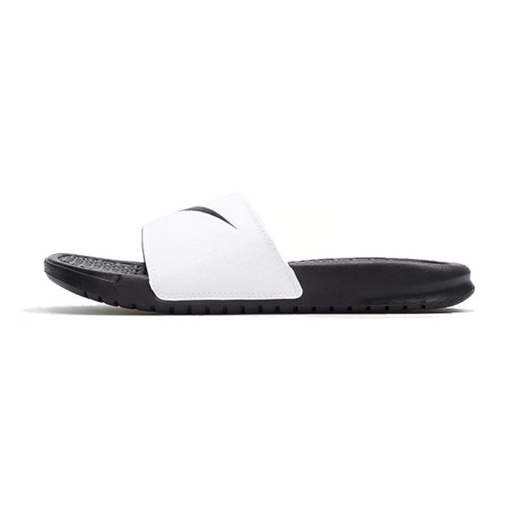 Nike Benassi Swoosh 'White Black'
