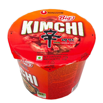 Лапша "Нонгшим big bowl noodle kimchi flavour", чаша 112г
