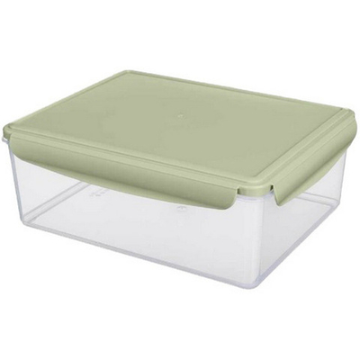 Контейнер для продуктов 5,4л прямоугольный «SMART LOCK» зеленый