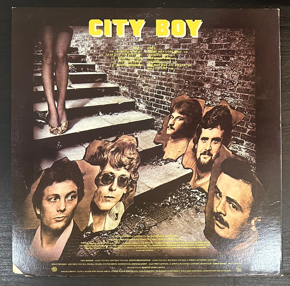 City Boy - Young Men Gone West (США 1977г.)