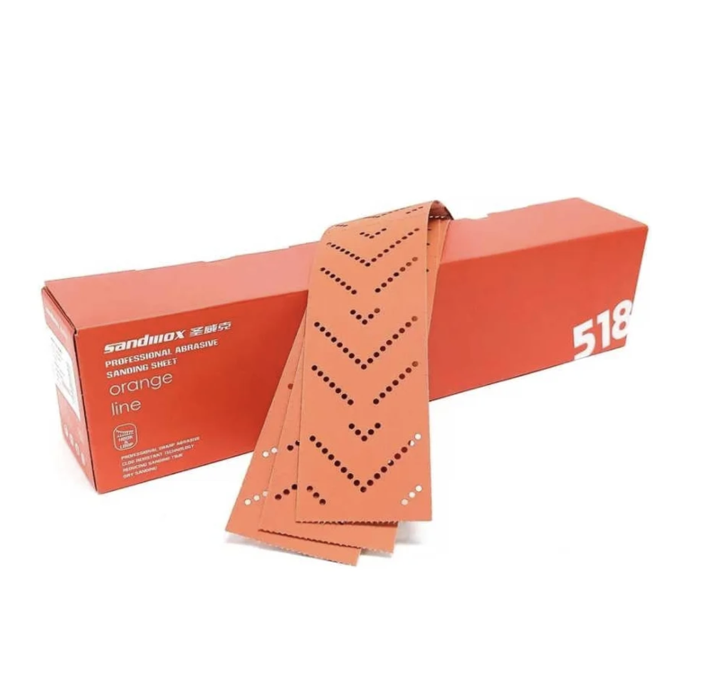 Полоса шлиф. Sandwox 518 LC ORANGE CERAMIC MultiHoles (70*400мм, Р120, 50шт)
