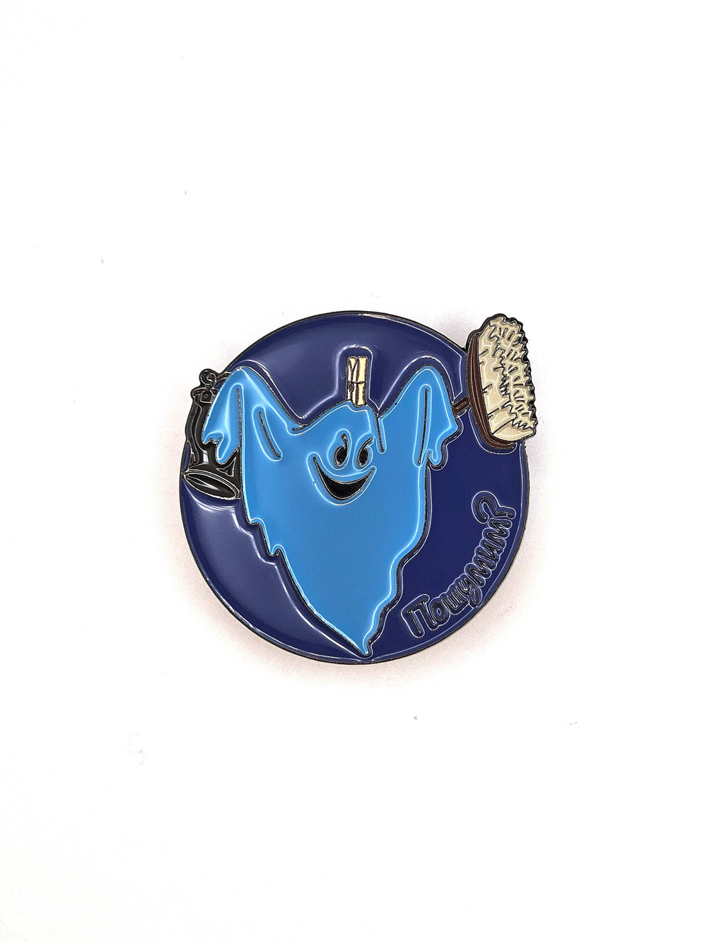 Значок Приведение с мотором - Пошумим?, серия Малыш и Карлсон