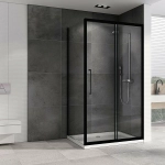 Душевой уголок ABBER Schwarzer Diamant AG30150BH-S75B 150x75 стекло прозрачное/профиль черный