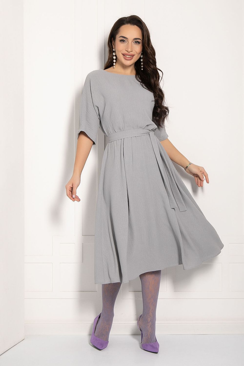 Платье Мерседес (серое) П12673-30 LT Collection