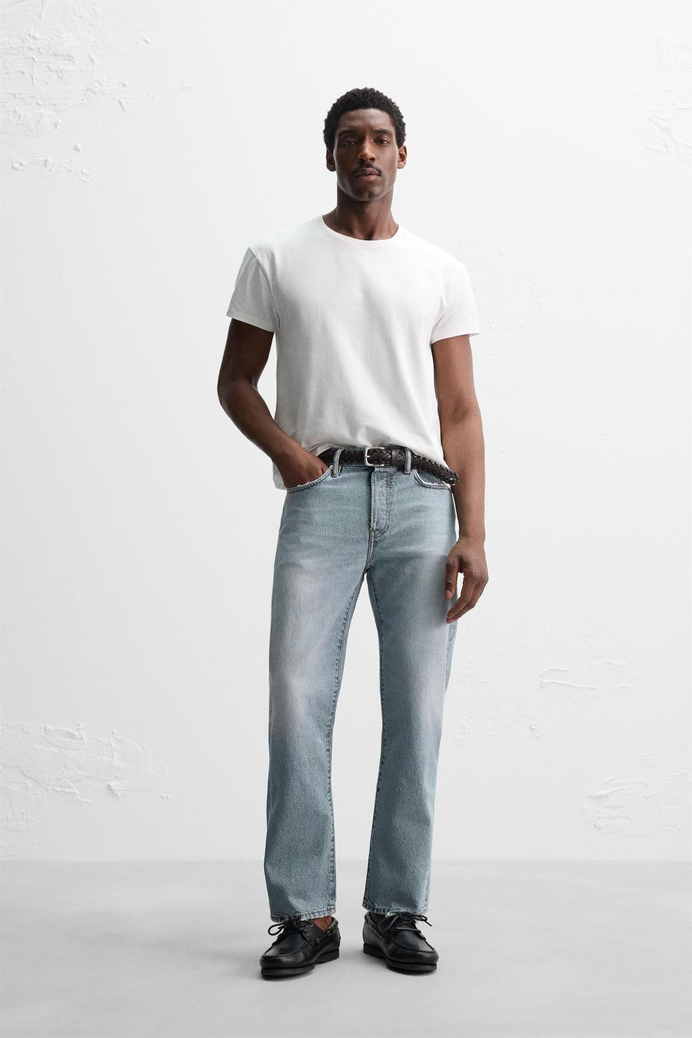 Джинсы straight fit длиной до щиколотки  - limited edition