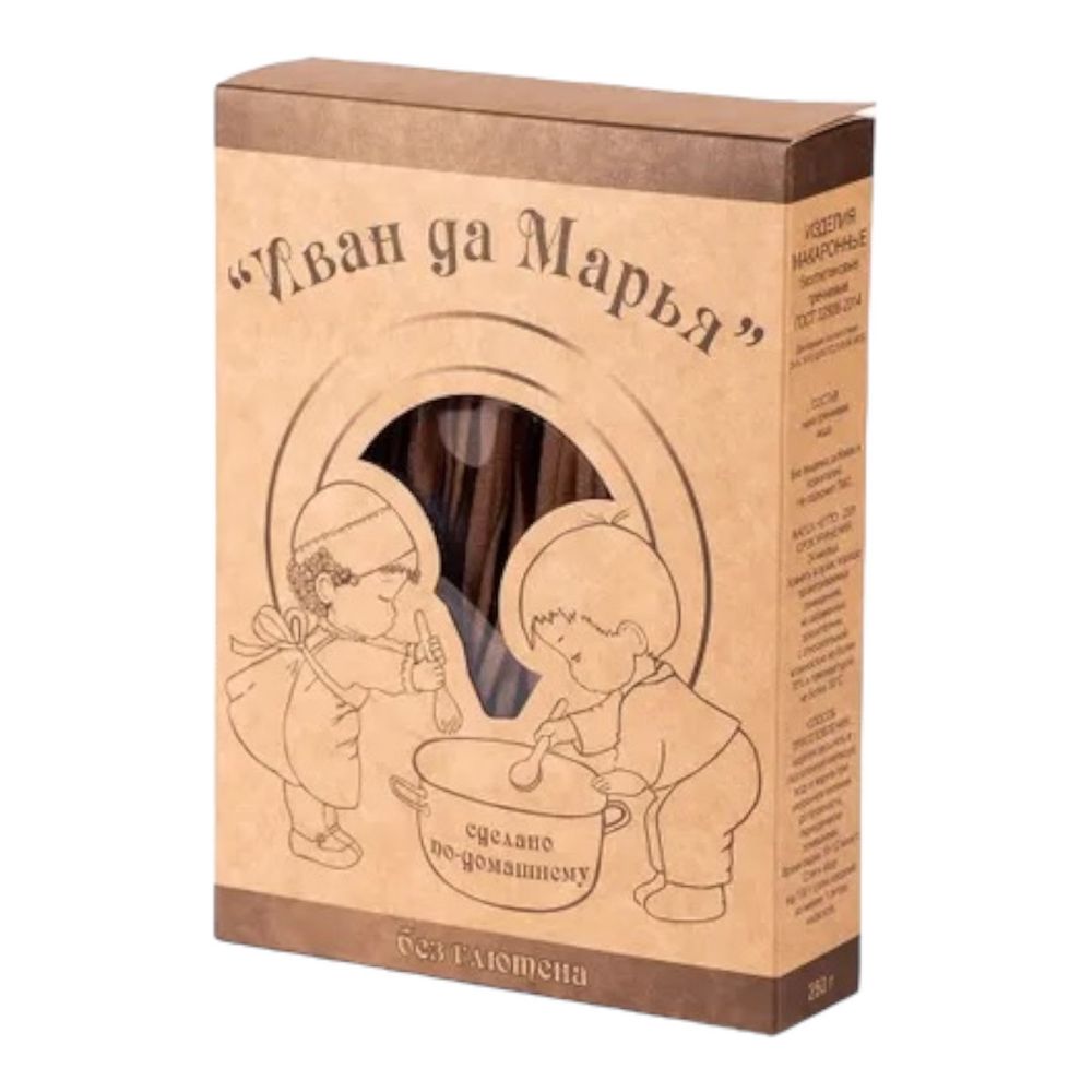 Макароны гречневые Лапша, 250г (Иван да Марья)