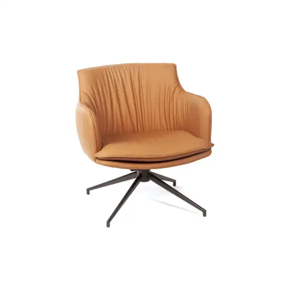 Лаунж кресло Sofia, экокожа терракот