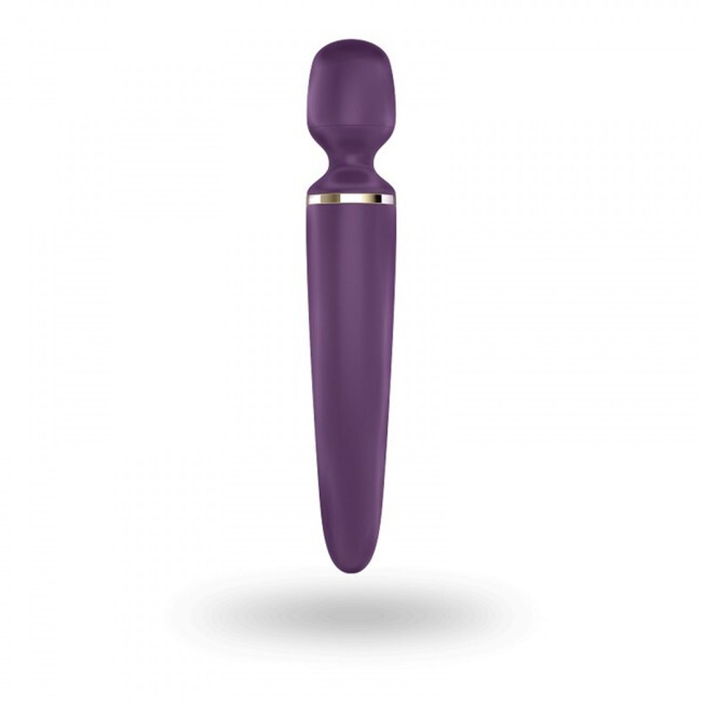 Большой перезаряжаемый вибромассажер для тела Wand-er Woman Purple XXL (10 режимов, 5 скоростей) (Цвет: фиолетовый)