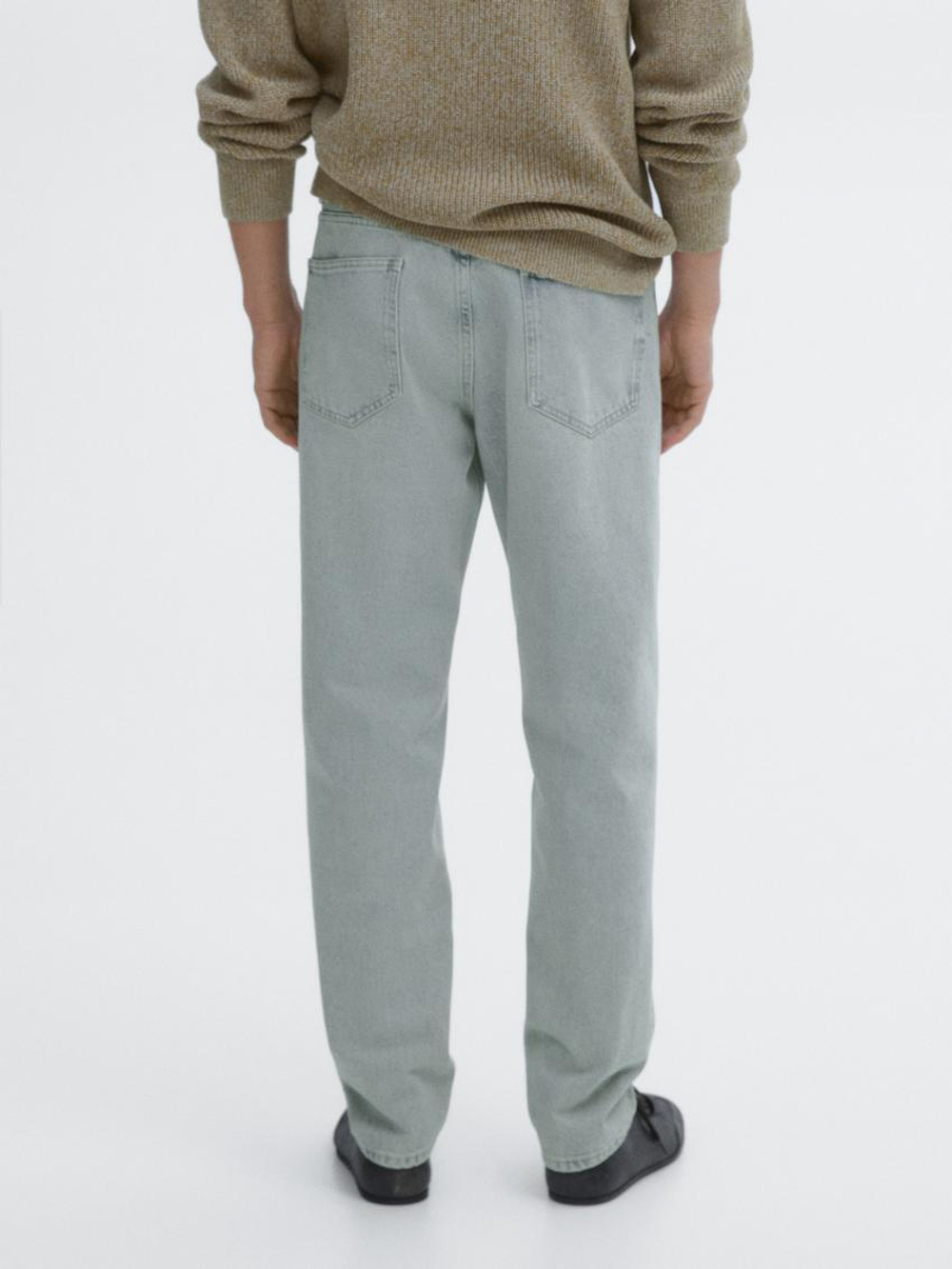 Massimo Dutti Зауженные джинсы из 100% хлопка, индиго