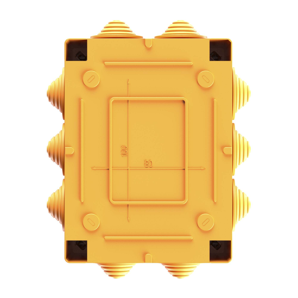 Коробка пластиковая FS с кабельными вводами и клеммниками, IP55, 150х110х70 мм, 5р, 450V, 30A, 16 мм2