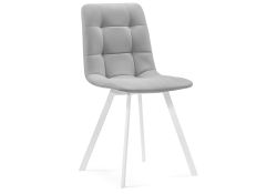 Стул на металлокаркасе Чилли белый / светло-серый
