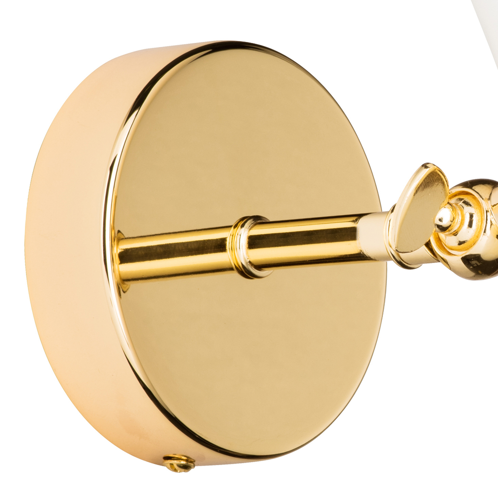 816616 Бра DUMO 1х40W E14 БЕЛЫЙ МАТОВЫЙ/ЗОЛОТО