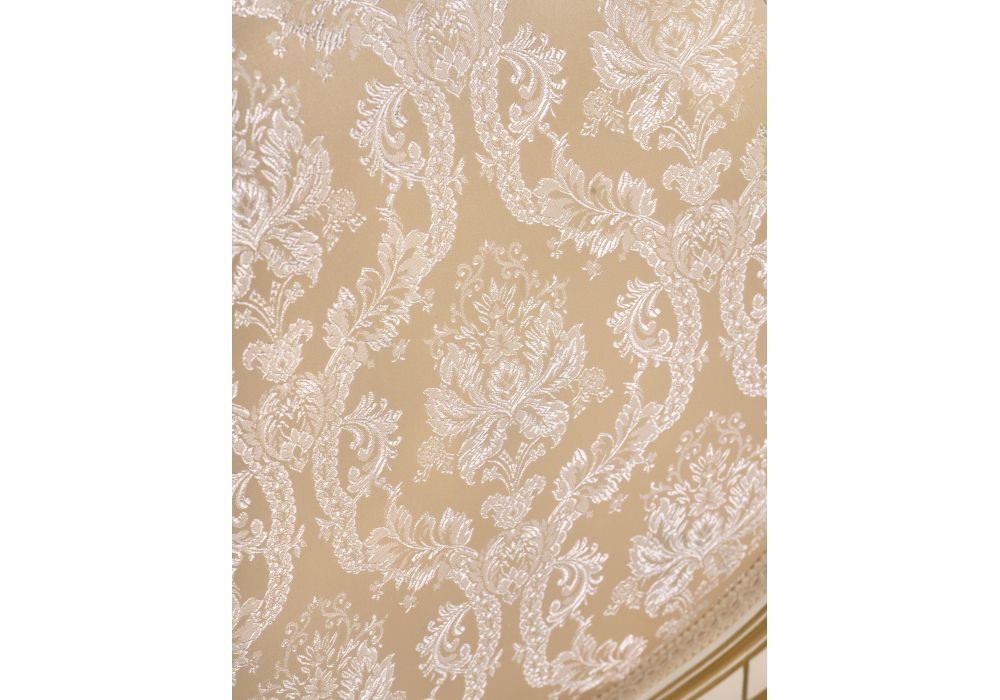 Кресло Данте молочный с золотой патиной