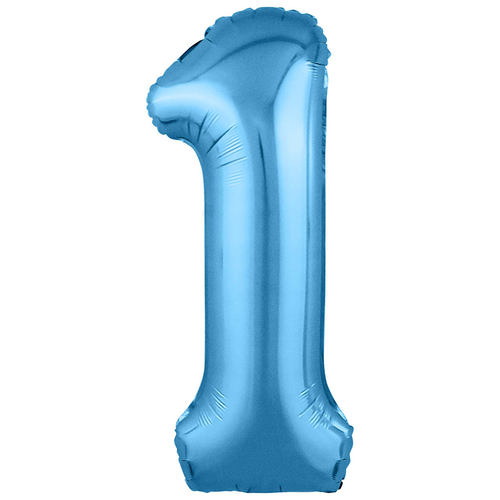 Цифра 1 голубой 40" Agura