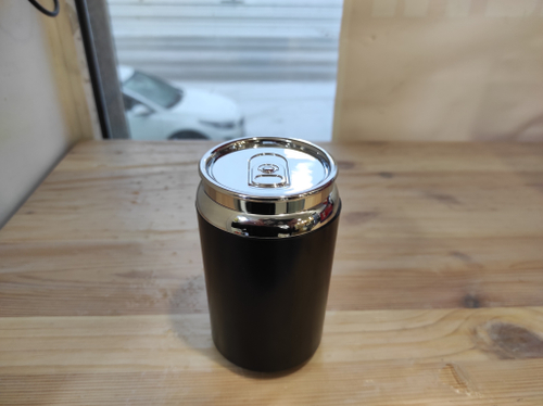 T-02 / Пепельница-стакан "Баночка" хром, черный (с подсветкой) T-02 (1 шт.) =