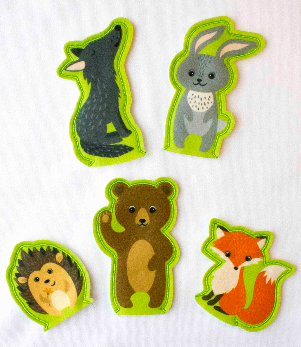 Пальчиковый кукольный театр Лесные жители