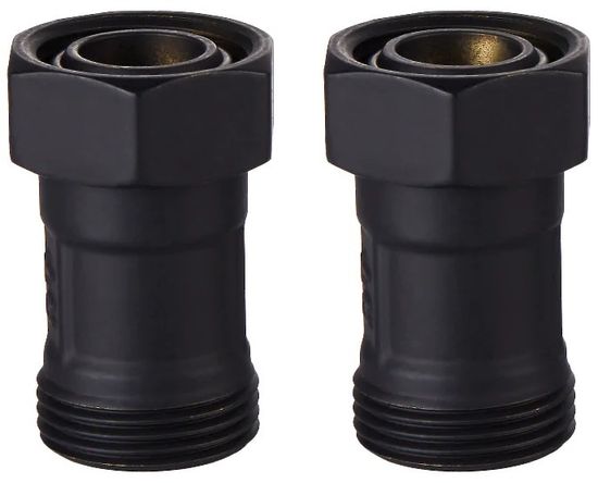 Узел прямой нижнего подключения раздельный Royal Thermo 3/4"x3/4" ЕК евроконус (набор черный)