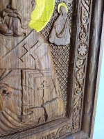 Освященная Икона Николая Чудотворца 21,5х18.5 см., дуб