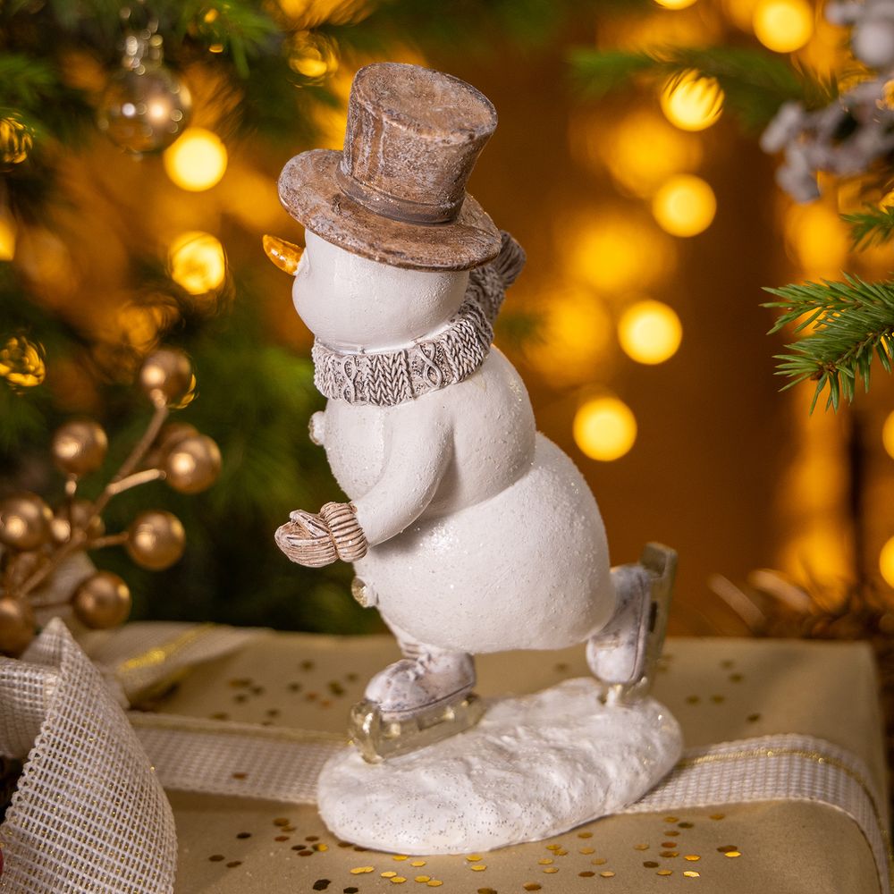СТАТУЭТКА "СНЕГОВИК" 14Х7Х17,5 СМ