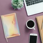 Ежедневник недатированный А5 138х213 мм BRAUBERG "Holiday" под кожу, 136 л., золотистый, 111673