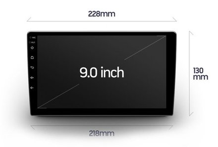 Магнитола для 9" рамки - Redpower Android 10, ТОП процессор, CarPlay, 4G SIM-слот, 6Гб+128Гб