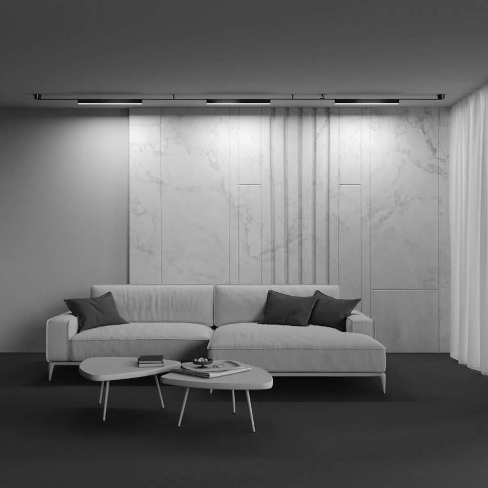 Трековый светодиодный светильник Maytoni Parity Basis TR129B-24W4K-B