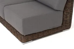 "Капри" модуль диванный правый с подушками, цвет коричневый