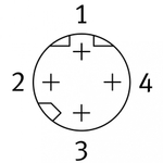 NEBC-D8G4-ES-7.5-N-S-D8G4-ET Соединительный кабель