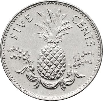 5 центов 1974-2006 Багамские острова