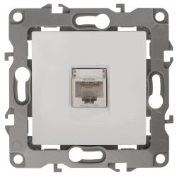 12-3107-01 ЭРА Розетка информационная RJ45, IP20, Эра12, белый | Эра 12 Белый