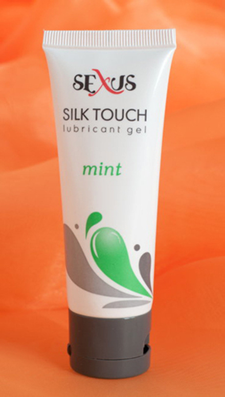 Увлажняющая гель-смазка с ароматом мяты Silk Touch Mint