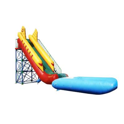 Водная горка «Самолет» для вышки (опоры), 8×2,5×6 м