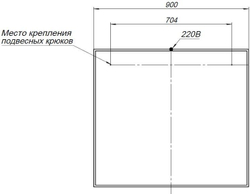 Зеркало Aquanet Nova Lite 90 белый LED