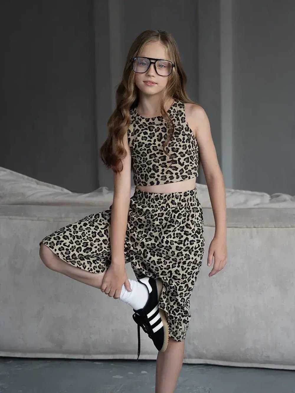 Костюм для девочки в сад топ и шорты